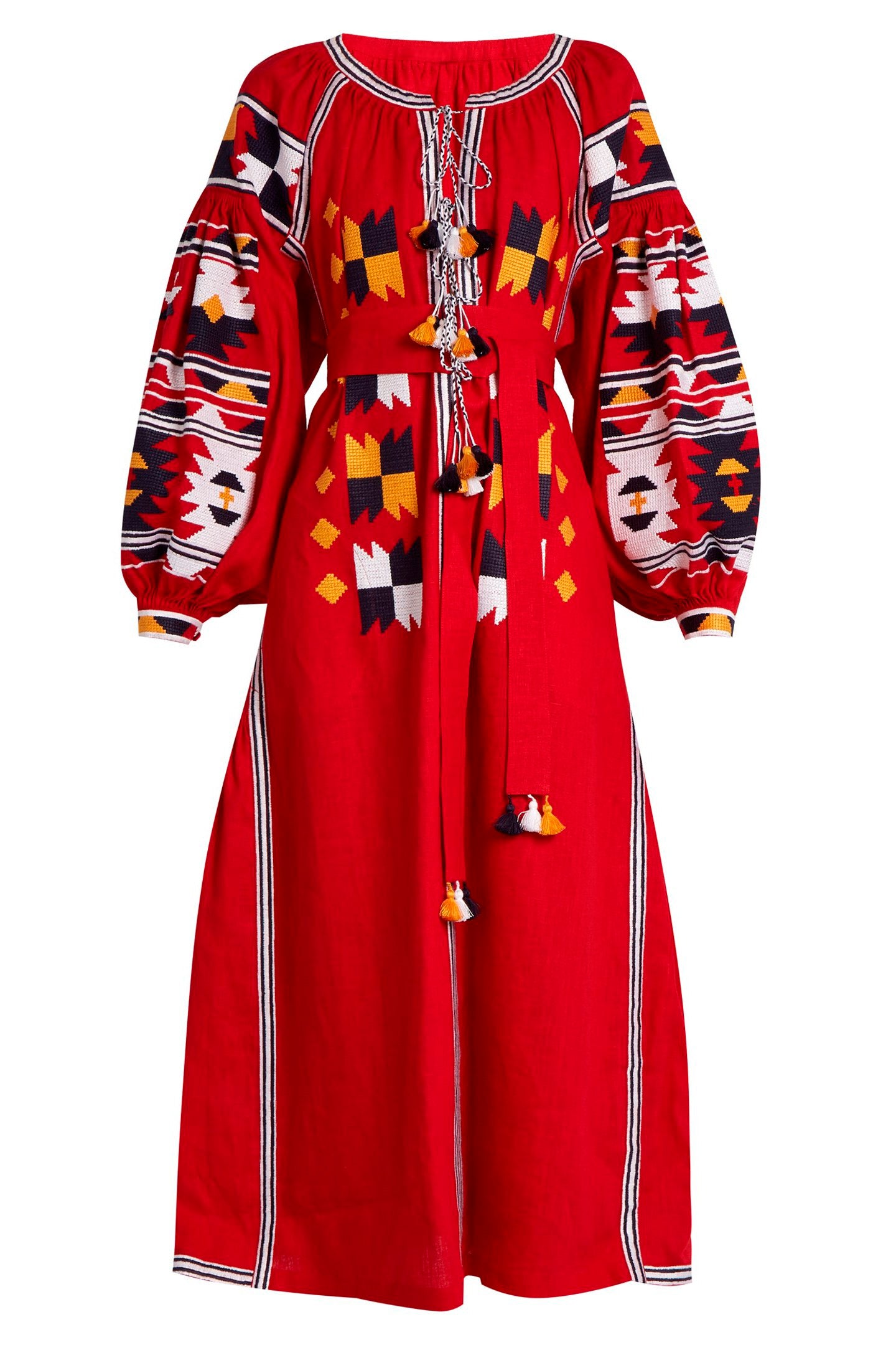 Ethnic embroidered maxi dress Resort boho outfit