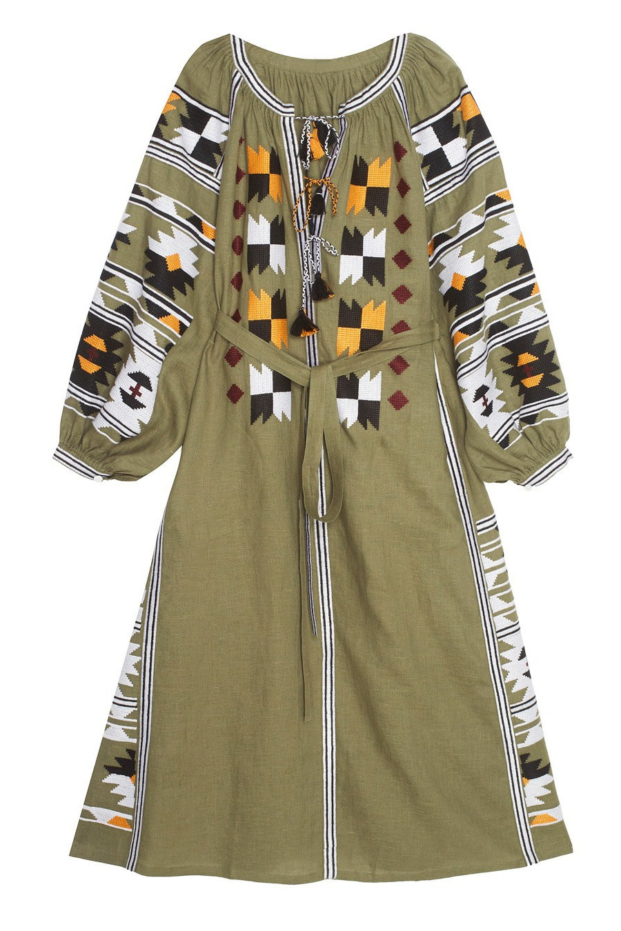 Ethnic embroidered maxi dress Resort boho outfit