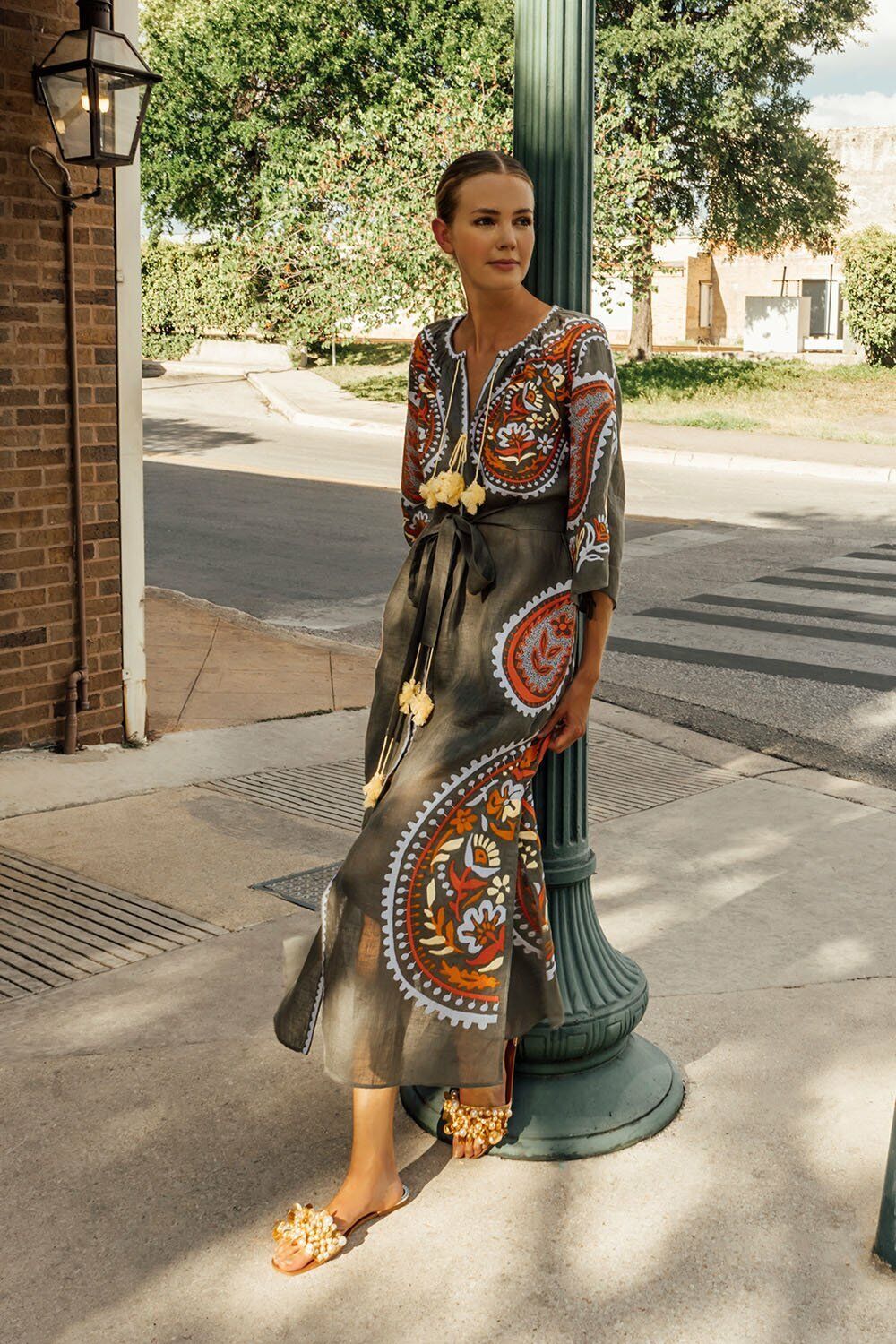 Embroidered beach dress Ece Ukrainian vyshyvanka