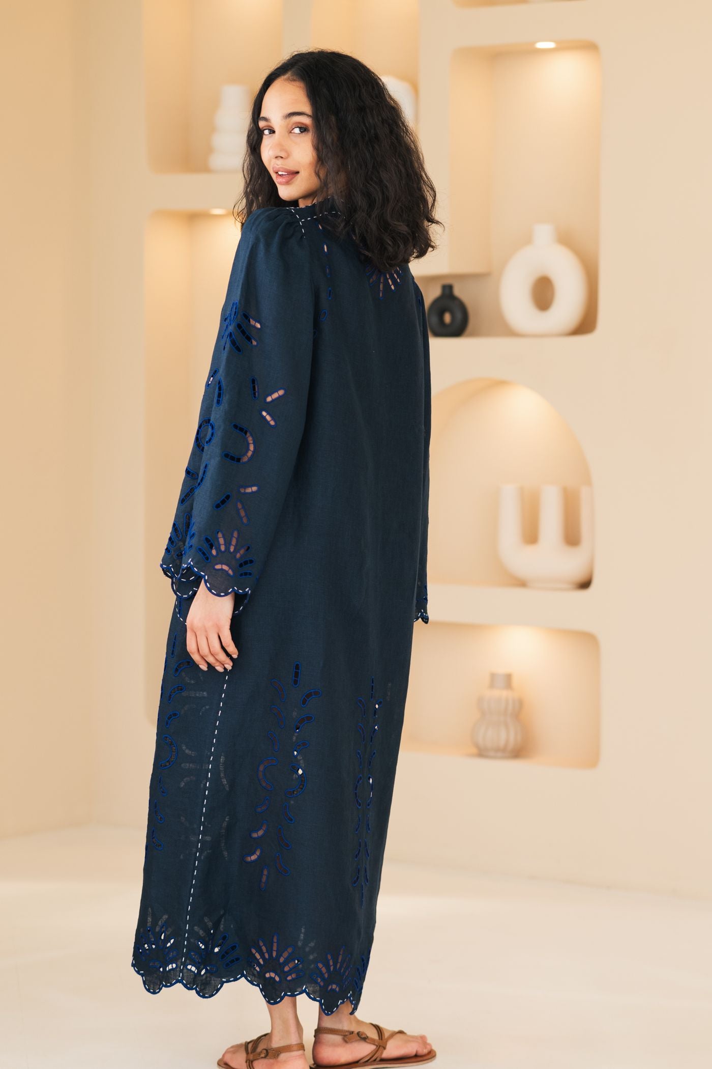 Eyelet embroidered dress vyshyvanka Anfisa