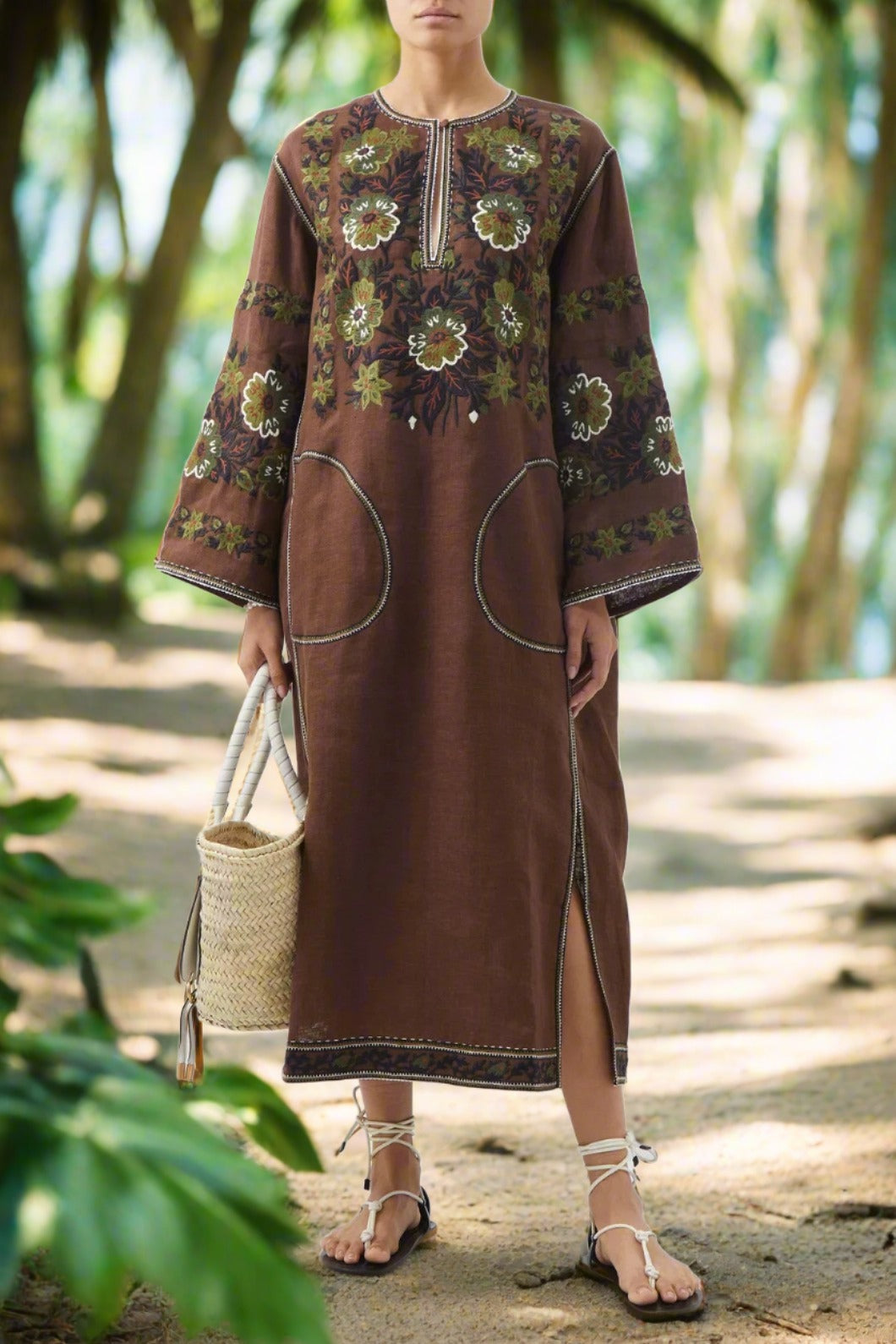 Milena embroidered linen dress Fashion ukrainian vyshyvanka