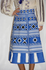 Croatia embroidered skirt high waist Ethnic Ukraine embroidery