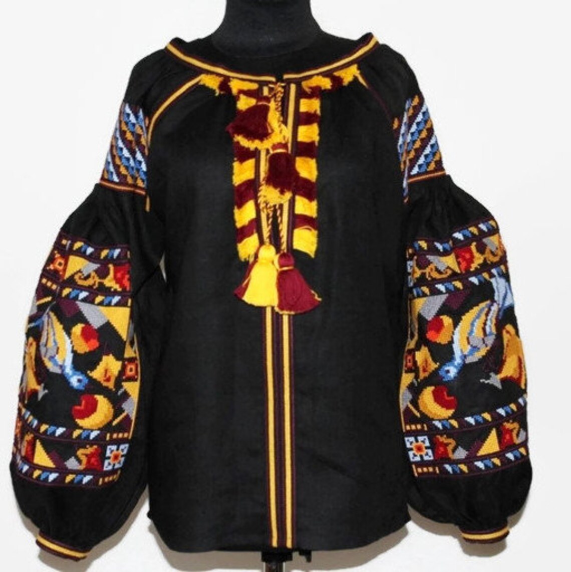 Ukrainian boho blouse Vyshyvanka Fairy Ukraine embroidery linen Embroidered fashion bohemian top Custom shirt for women