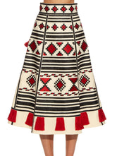 Croatia embroidered skirt high waist Ethnic Ukraine embroidery
